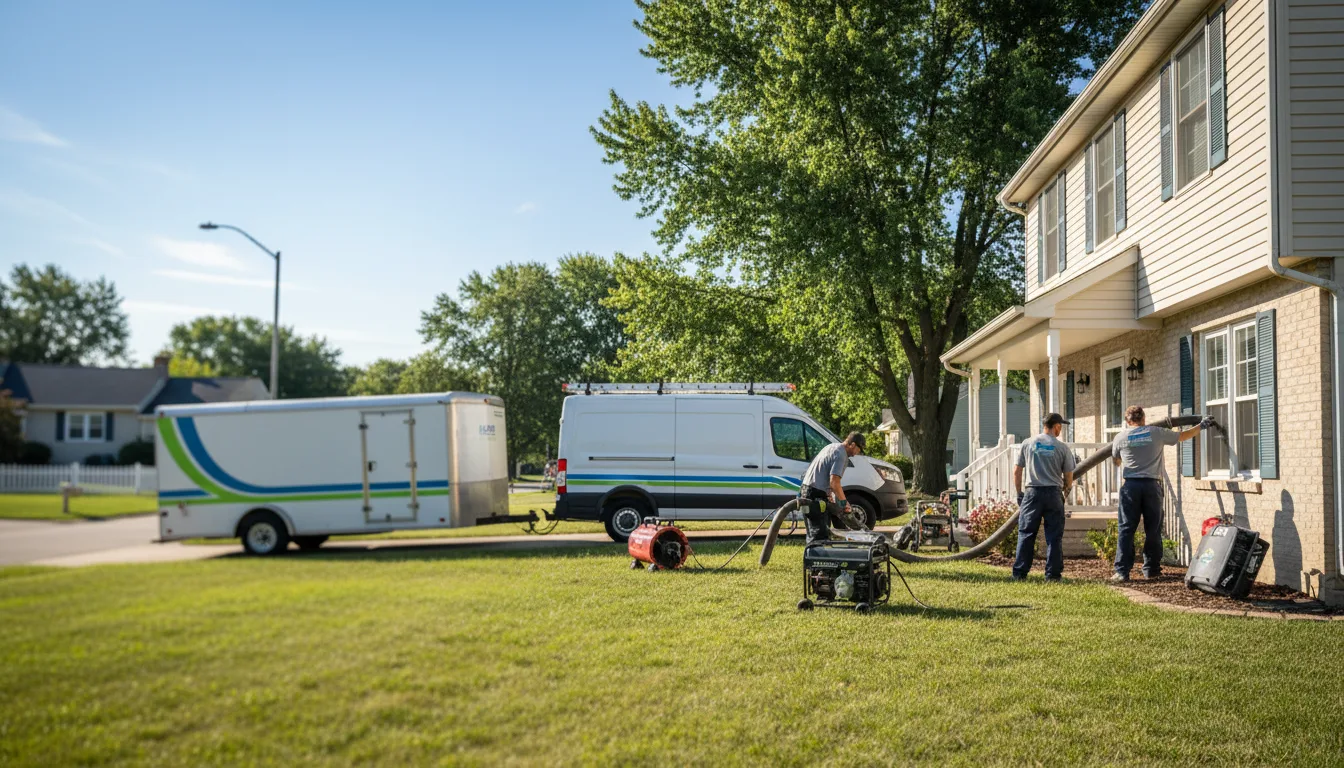 Flooded Basement Restoration And Cleanup With Repair in Barberton, OH near me
